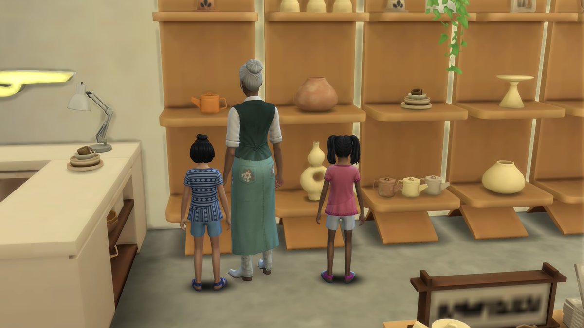 SimGodMother's tweet photo. #ShowUsYourSims #TheSims
Meet Katrina Grace, proprietor of Play In Clay, a small home-based pottery studio in Iverstad. All hail the queen of mentoring, molding, mark-ups and meet-ups. The original builds are by @evarotky. @The_Simmers_ @SimJammers https://t.co/7r8r5f7t9C