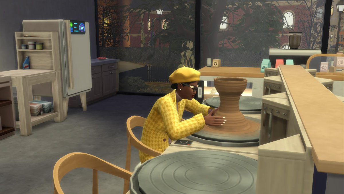 SimGodMother's tweet photo. #ShowUsYourSims #TheSims
Meet Katrina Grace, proprietor of Play In Clay, a small home-based pottery studio in Iverstad. All hail the queen of mentoring, molding, mark-ups and meet-ups. The original builds are by @evarotky. @The_Simmers_ @SimJammers https://t.co/7r8r5f7t9C