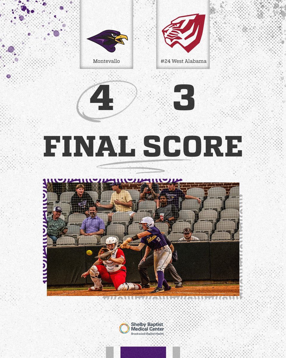 MontevalloSB's tweet photo. 🧹BRING OUT THE BROOMS🧹

Molly Pendley closes her big day with a walk off in the bottom of the seventh to secure the series sweep over No. 24 West Alabama!!!

#TogetherWeRise https://t.co/2l6RIwByso