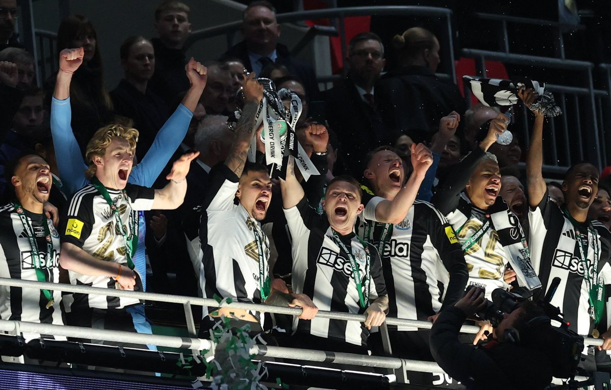 The joy for the Newcastle fans &amp; City winning the League Cup Final shows the respect this trophy/competition should be about.

Well done the Geordie Boys 👏

#CarabaoCupFinal <a href="/EFL/">EFL</a> <a href="/NUFC/">Newcastle United</a> #football