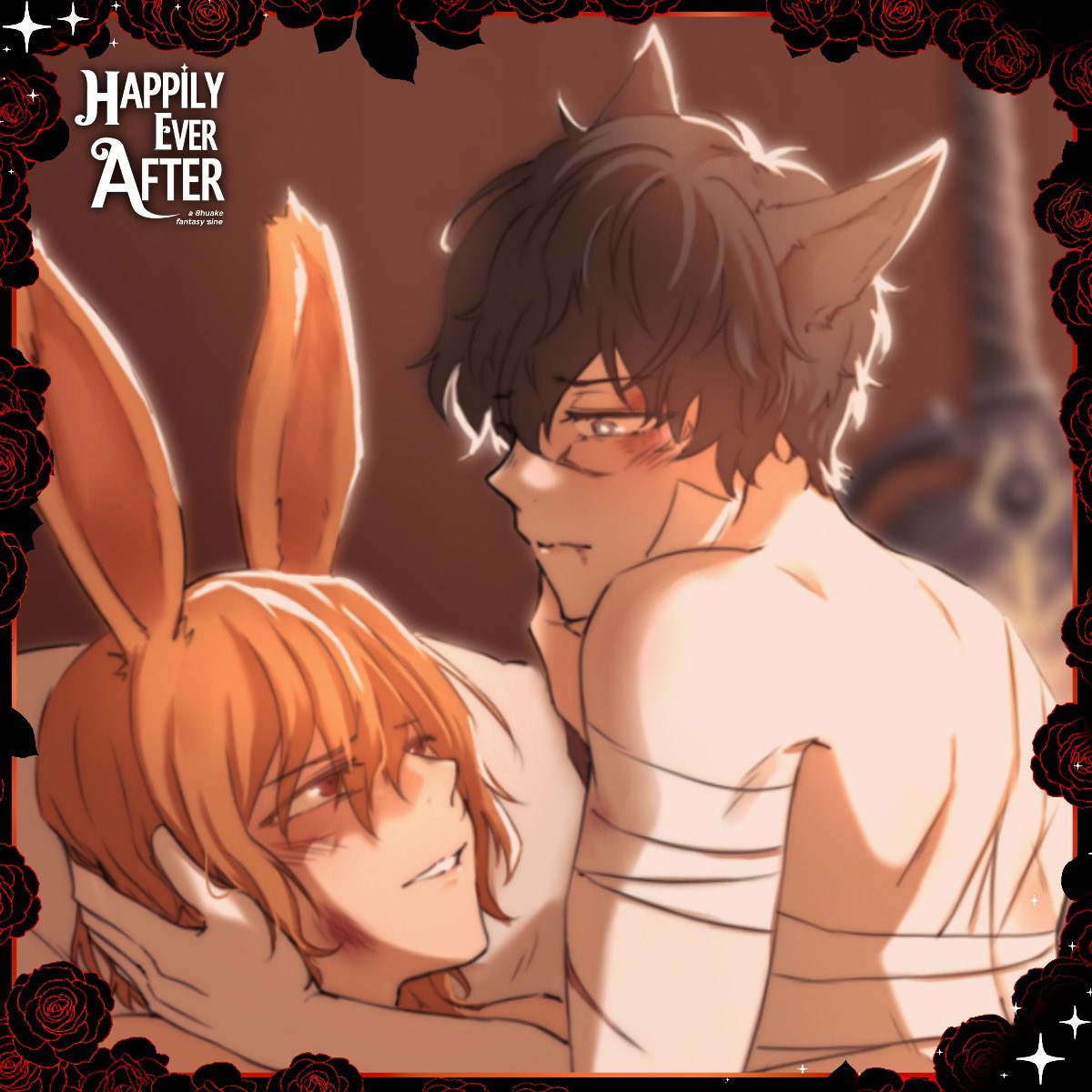 🥞☕️ preview for my NSFW ffxiv au #akeshu piece for <a href="/fantasyakeshu/">Happily Ever After Zine- in production</a> 👀

PO’s are open for one more week and all profit goes to charity 🙇