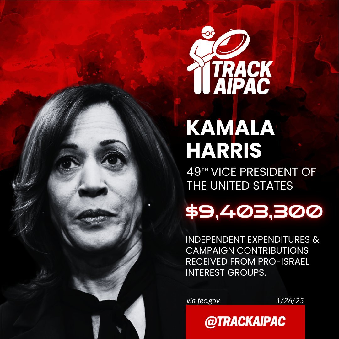 TrackAIPAC's tweet photo. @NewsWire_US AOC >>> Harris https://t.co/dxeItdPG58