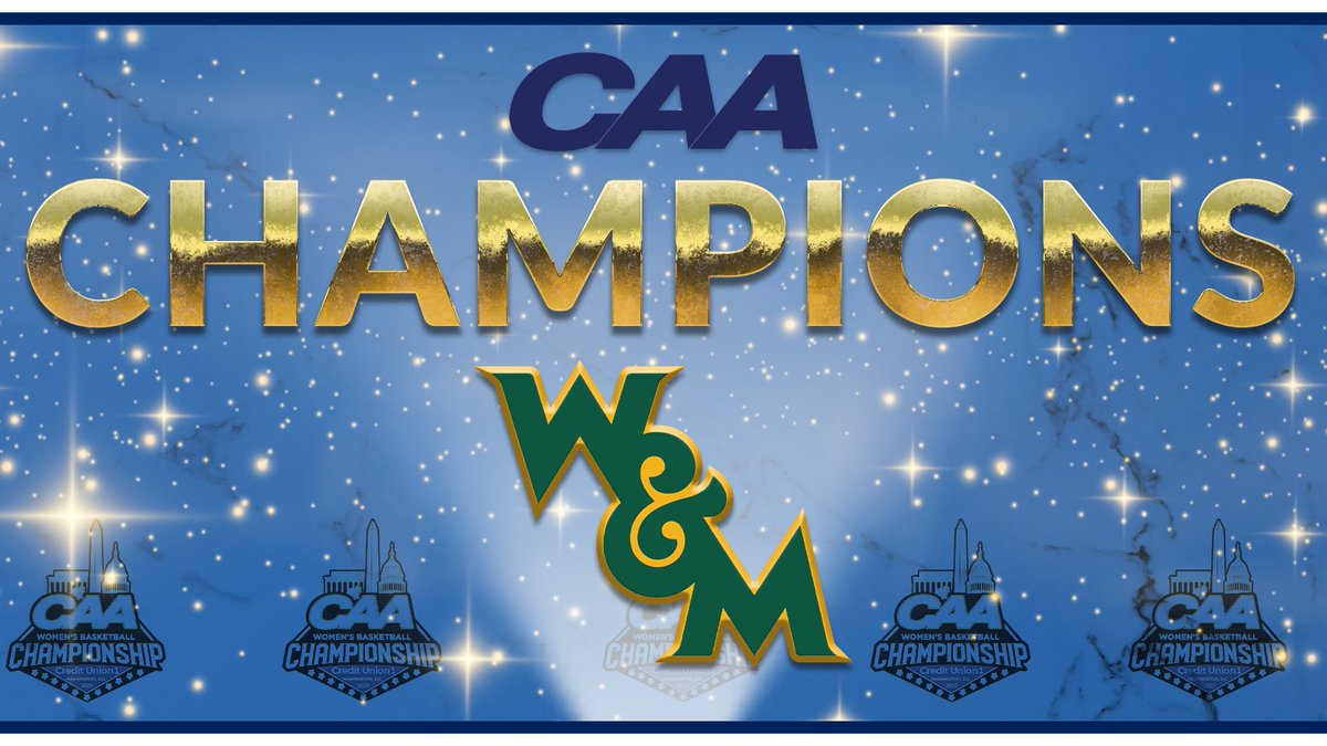 FOR THE FIRST TIME EVER

<a href="/WMTribeWBB/">William & Mary Tribe Women's Basketball</a> is headed to <a href="/MarchMadnessWBB/">NCAA March Madness</a> 

#CAAChamps