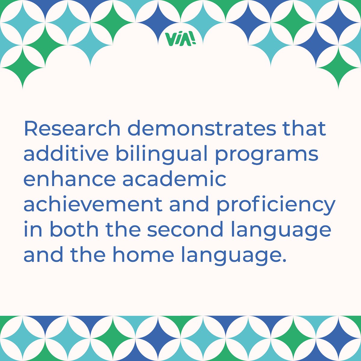 ViaEdConsulting's tweet photo. Dual language programs empower students by fostering bilingualism, biliteracy, and cross-cultural understanding. They enhance cognitive skills, academic performance, &amp; global readiness!✨📚

#DualLanguage #DLI #bilingualteacher #lectoescritura #bilingualkids #SpanishLanguage https://t.co/SseMPldXnz