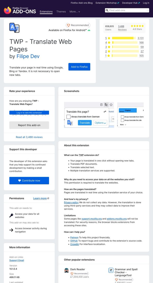 Exciting news! Santali (Ol Chiki) has recently been added to the TWP extension. Follow our step-by-step tutorial to easily translate content using multiple engines. Plus, you can seamlessly translate selected text or entire pages using convenient hotkeys and many more features.