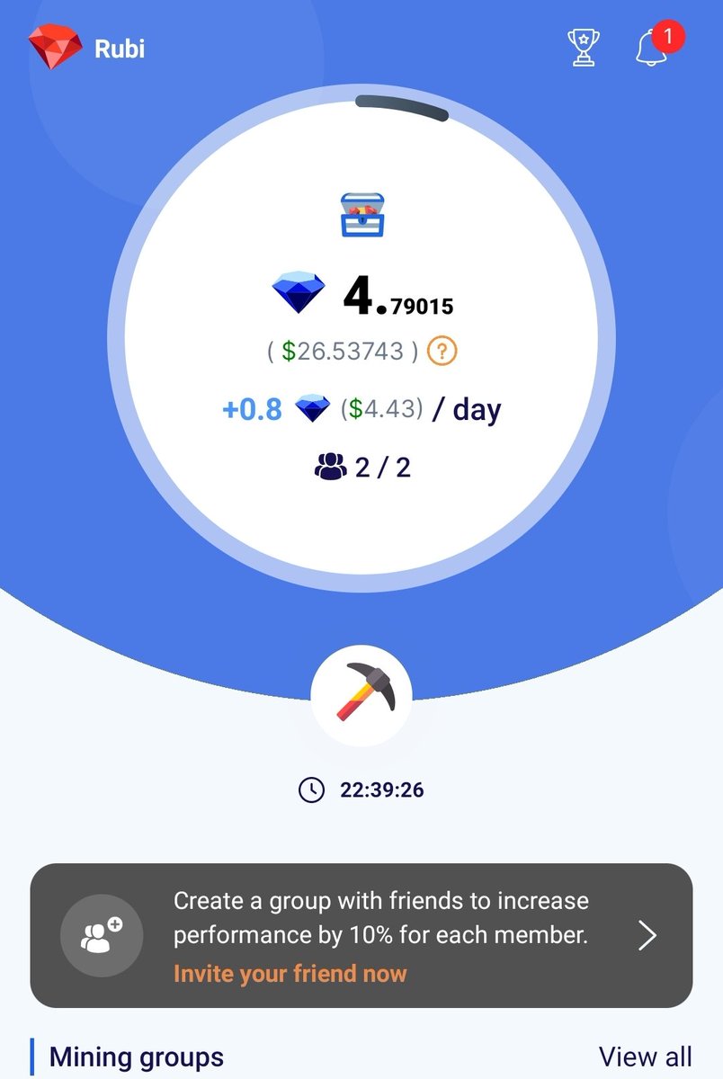 Base_10_'s tweet photo. @RubiNetworkNews @RubiNetworkNews all the way.
Join me for free mining of digital assets Rubi Block!
Let's click to link:

https://t.co/JvlEM3TOrz
Or enter the code "228W225"

I will give you 1500 mana to start! https://t.co/byYSD5ddur