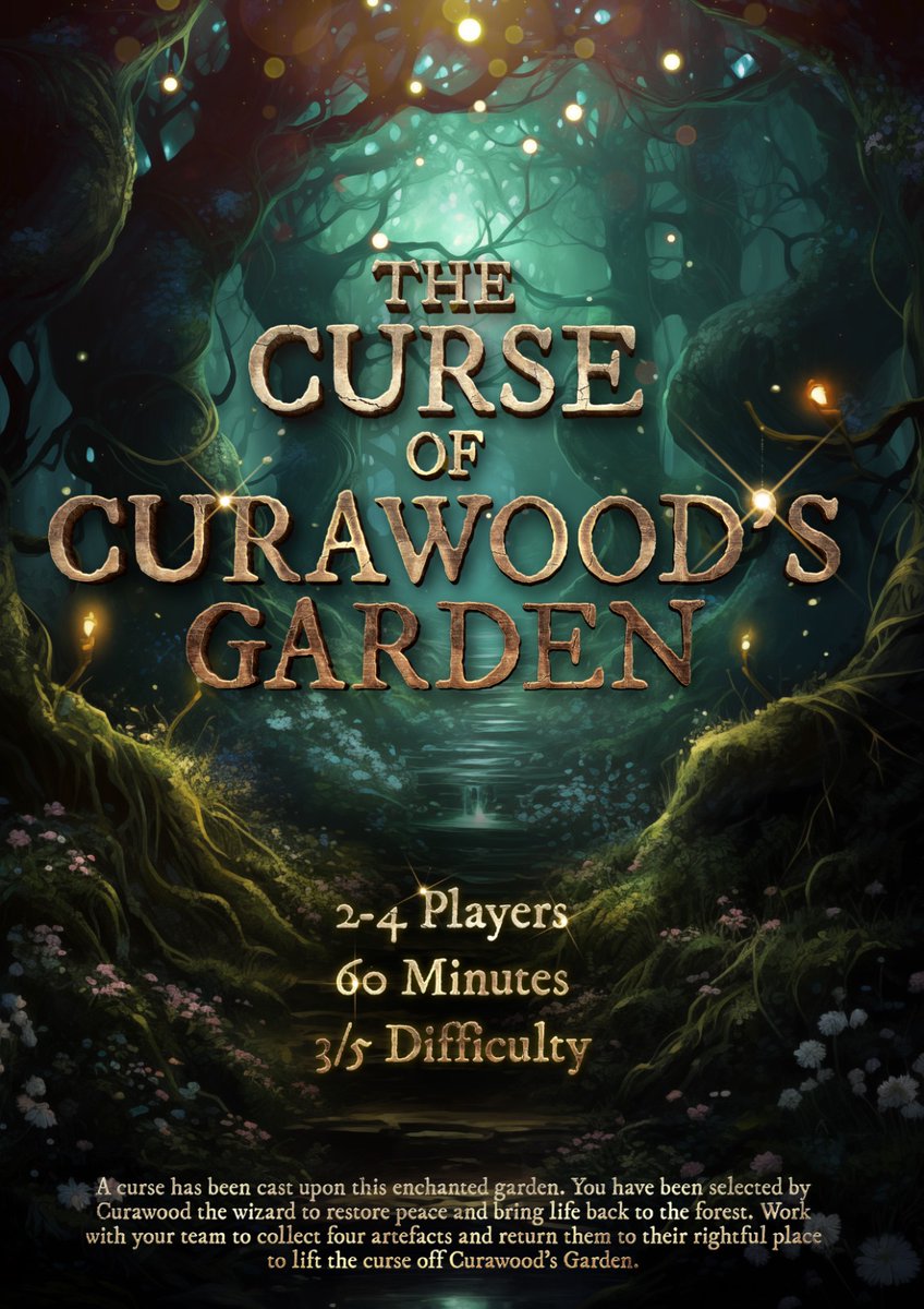 operationesc's tweet photo. 🧙🏼‍♂️🌳CURAWOOD’S GARDEN🍄🐸
2-4 Players
60 minutes
3/5 Difficulty

Book Now!🌟 https://t.co/JLqjucCuIU