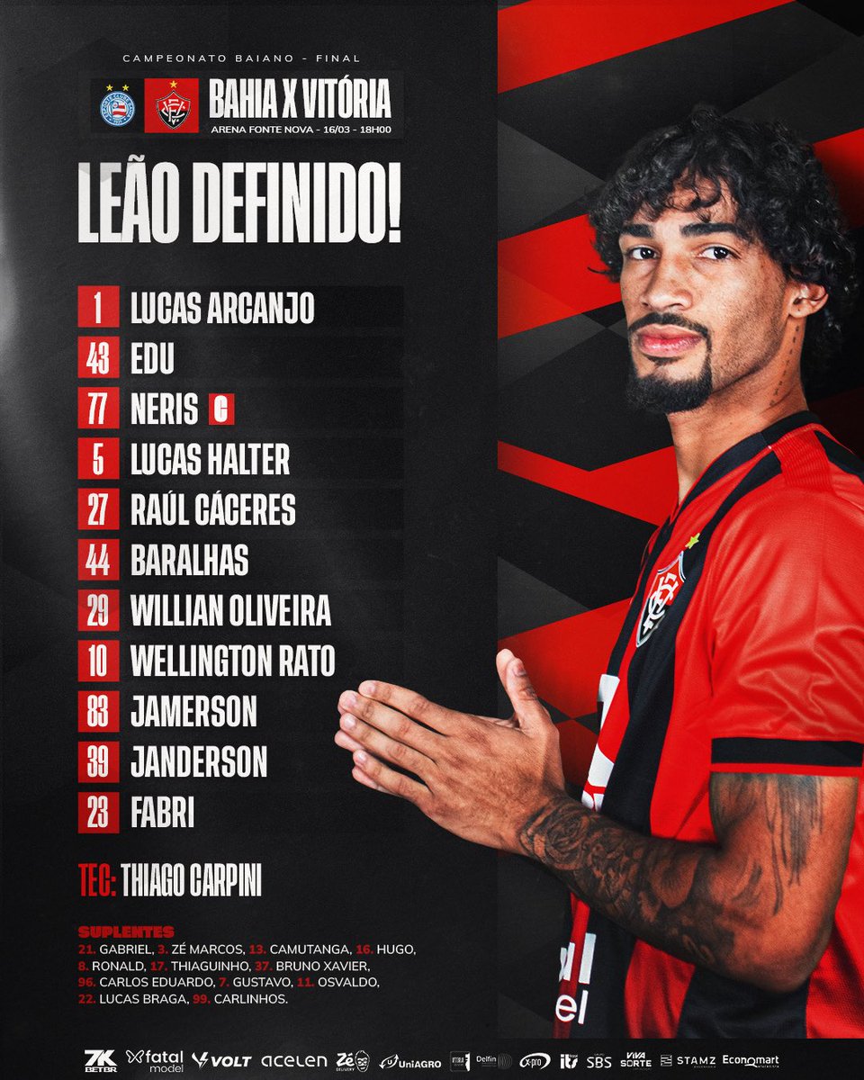 Leão Definido! 🔴⚫ #PegaLeão  #Baianão2025