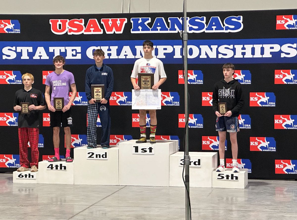 owhswrestling's tweet photo. Congrats to freshman, Braden Greenlee, on his 5th place finish at the USAWKS State Wrestling Championships. Proud of this kid for continuing to compete. Bright future for him (and twin brother Ashton!) https://t.co/vMZODzHsBp