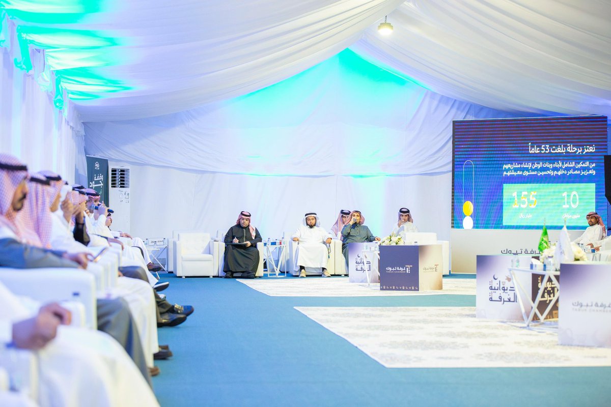 tabukchamber's tweet photo. #يحدث_الآن | 
نقاشات ثرية عبر #ديوانية_غرفة_تبوك حول دعم المشاريع والتمويل، بمشاركة مدير بنك التنمية بتبوك أ.حامد العنزي ومدير معهد "ريادة" بالمنطقة م.فهد المطيري، بحضور رجال وسيدات الأعمال ورواد المشاريع الناشئة والصغيرة.

#ديوانية_غرفة_تبوك
#غرفة_تبوك
@SDB_sa
@Riyadah_ https://t.co/si4cvMQYd0