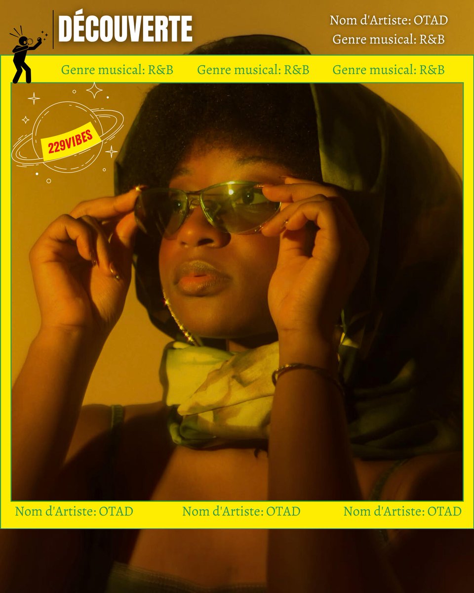 229Vibes's tweet photo. OTAD, est une artiste Béninoise🇧🇯 qui mêle R&amp;B, Soul et des touches afropop, le tout avec une sincérité brute. 
Morceau après morceau elle a su construire un univers intime et intense autour de sa musique.

Thread sur la discographie de @otadmusic ⬇️ #229Vibes🪐🇧🇯 https://t.co/0TAppVa5TE