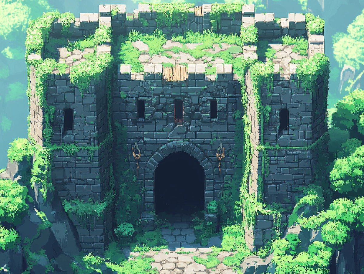 JungleSilicon's tweet image. thinking about a workflow for mixing procedural generation with generative art...

midjourney is *very* focussed on generating images where the focal points are *in front of you*.

this makes it hard to create coherent levels.