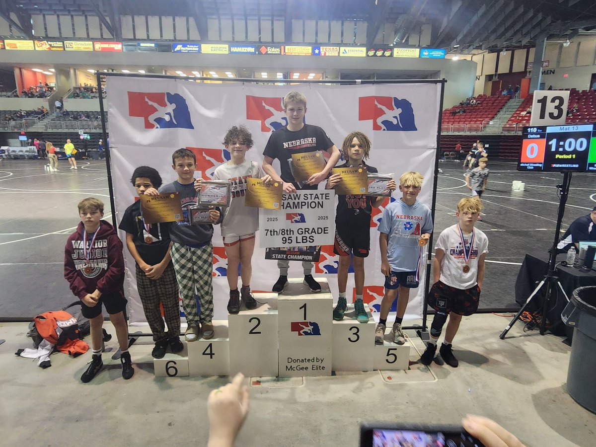 Congratulations Jaydyn Schommer on your STATE CHAMPIONSHIP at USA State in the 95 lb 7-8th grade bracket!