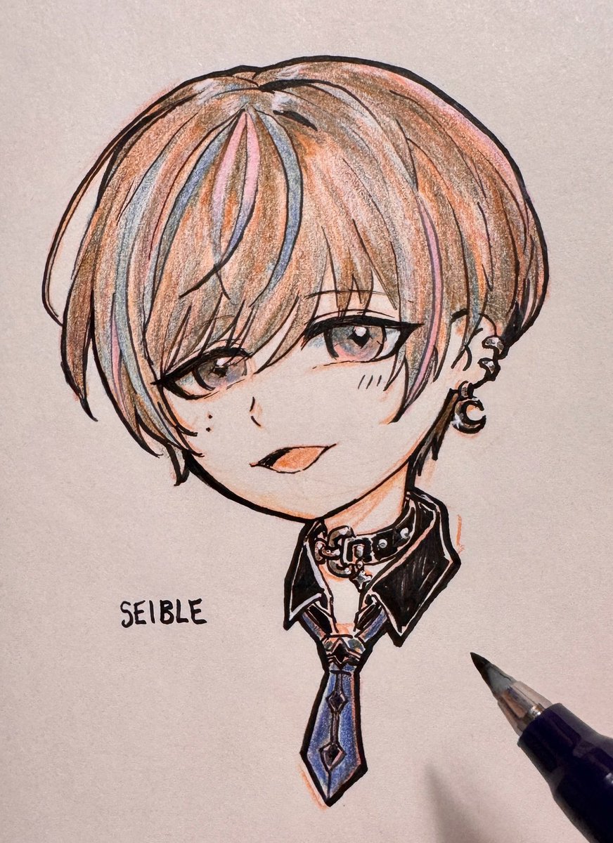 mishisdrawing's tweet photo. Loved his debut and looking forward to his future streams✨

#Seiblue #sketch #BYTHEBEAT https://t.co/dwjuPLXwiz