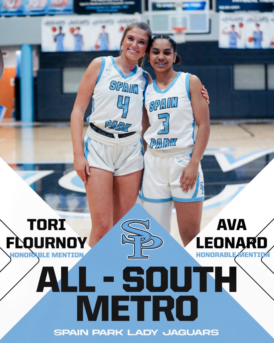 Spain Park Lady Jags (@sphsladyjags) on Twitter photo Congrats to Tori Flournoy and Ava Leonard for their inclusion on the All-South Metro Team. Well deserved! <a href="/UnderLights365/">Under the Lights</a> <a href="/SpainParkATH/">Spain Park Athletics</a> <a href="/andrewtsimonson/">Andrew Simonson</a> Congrats to Tori Flournoy and Ava Leonard for their inclusion on the All-South Metro Team. Well deserved! <a href="/UnderLights365/">Under the Lights</a> <a href="/SpainParkATH/">Spain Park Athletics</a> <a href="/andrewtsimonson/">Andrew Simonson</a>