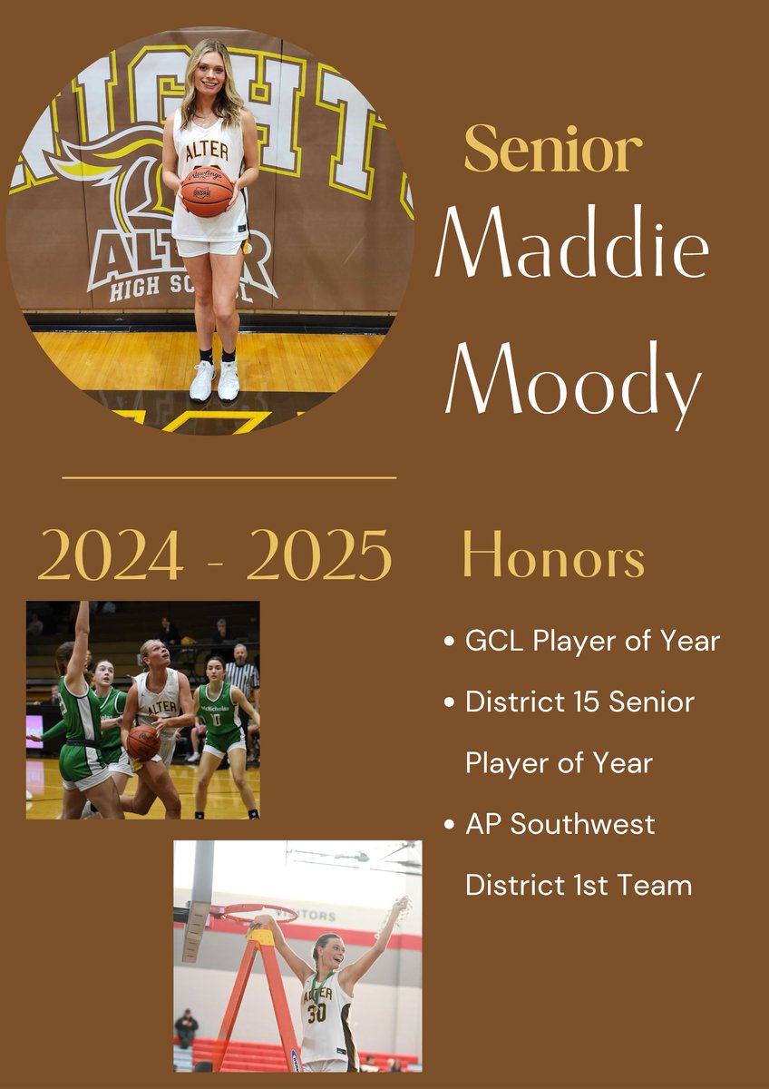 Alter Lady Knights Basketball (@altergirlsbball) on Twitter photo ๐ข Congrats to SR <a href="/maddiemoody0/">Maddie Moody</a> on the honors she received for the season. Well deserved! ๐๐ค๐ก๐ ๐ข Congrats to SR <a href="/maddiemoody0/">Maddie Moody</a> on the honors she received for the season. Well deserved! ๐๐ค๐ก๐