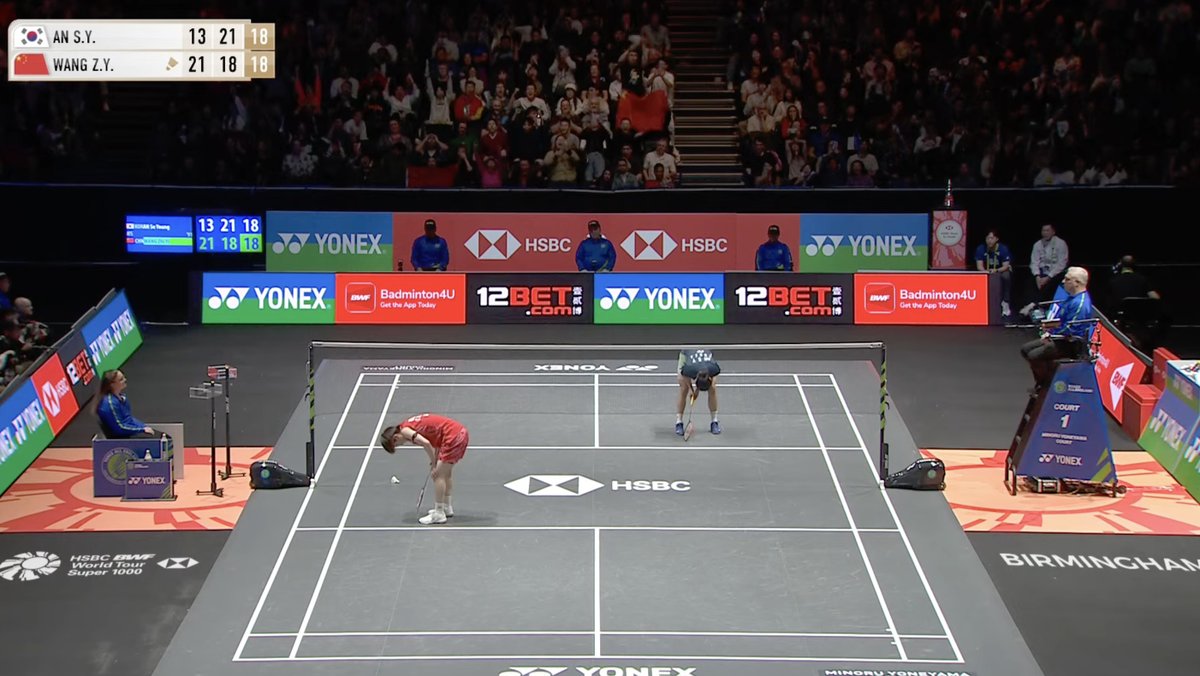 BadmintonR45199's tweet photo. Ladies and Gentlemen, this is the strength of Olympic Champion: 🇰🇷An Se Young.🙏
95 minutes matches, what a performance, a test of pure willpower,  by 2 great player: they never give up.✊
One of the greatest WS matches in All England Open history, will be remembered for years.❣️ https://t.co/SPZOCngw7t