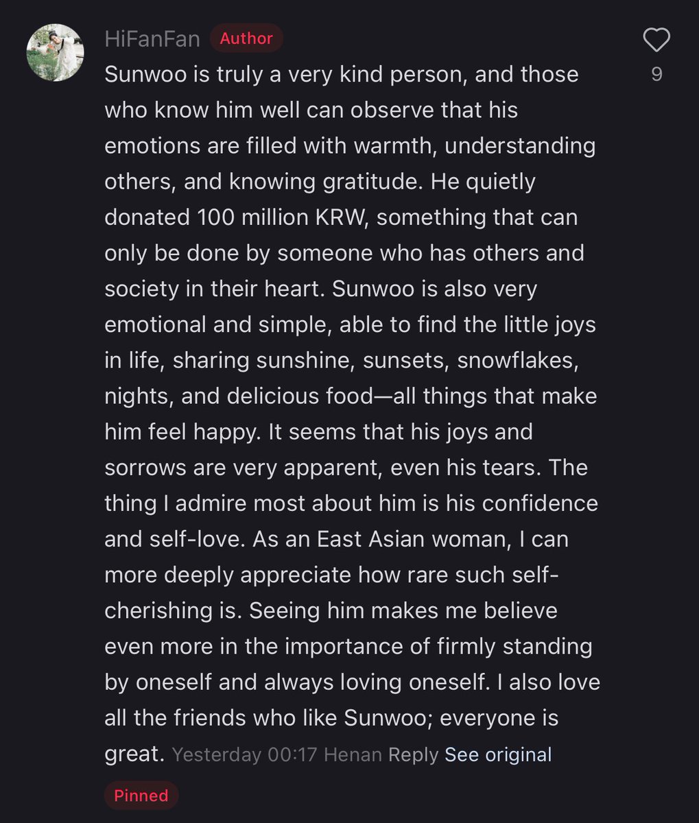 silentstarsnk2's tweet photo. there is a post op shared that gained a lot of attention and everyone sharing their comments about sunoo praising sunoo in the post there are soooooooo many pretty comments but the way op describes him🥹 “there are no boys like kim sunoo in real life.. confident but not arrogant, self-loving but not selfish, quirky, lively, with loveable and warm attitude. 

Rather than finding a boyfriend like him, i can say that im really inspired by his personality”