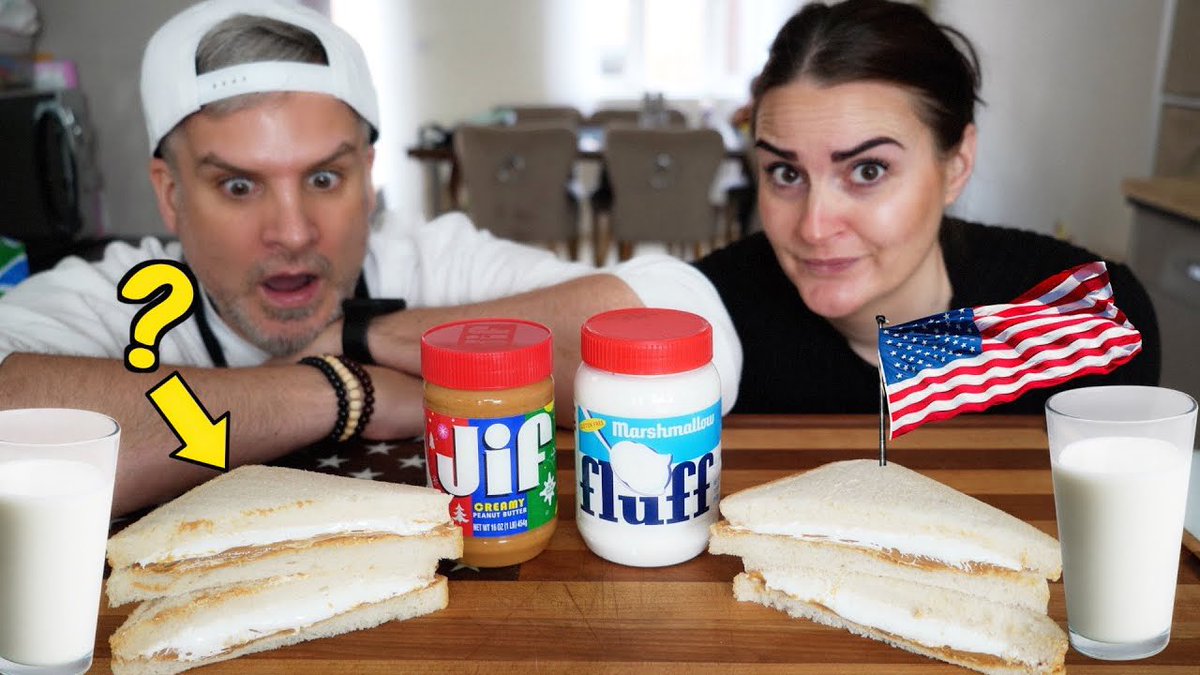 Mr_H_YouTube's tweet photo. Trying our first Fluffernutter! 
Join us today at 5:15pm EST for the video!  
Link in the comments 

#mrhandfriends #fluffernutter #newengland #americansandwiches #fluff https://t.co/PjLZwXMLIu