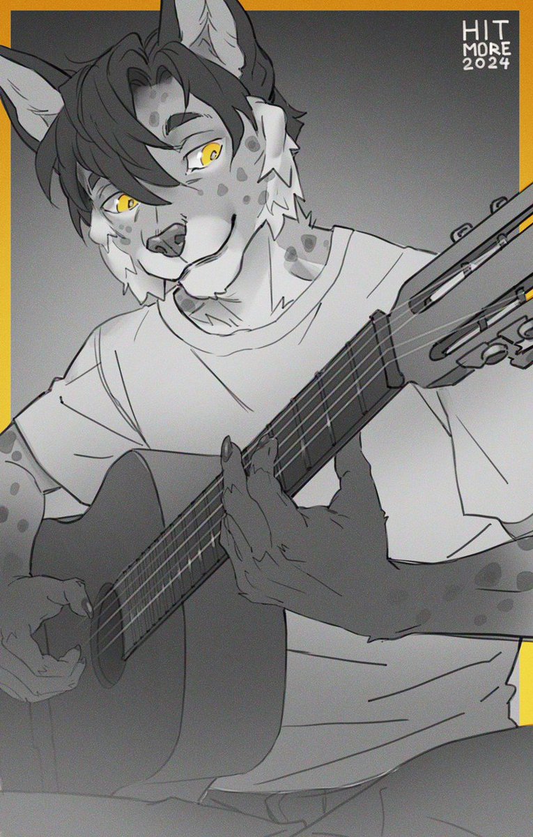 Sryer3's tweet photo. Only just realized I didn't post this when I got it. A lovely little B/W sketch from @hitmores to have something nice and calm to show off.

As always, she's knocked it out of the park. ❤️ https://t.co/rNuWi8rVi5
