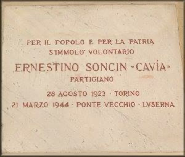 ANPIRomaPosti's tweet photo. #ErnestoSoncin "Cavia", impiegato alla #STIPEL di #Torino, militò nel Battaglione "Pisacane" della 4a Brigata Garibaldi, dislocato in #ValLuserna, presso #Pinerolo.Cadde in uno scontro contro i nazifascisti il #21marzo 1944 a #LusernaSan Giovanni (#Torino).Aveva 21 anni. https://t.co/S4ganG5ZyE