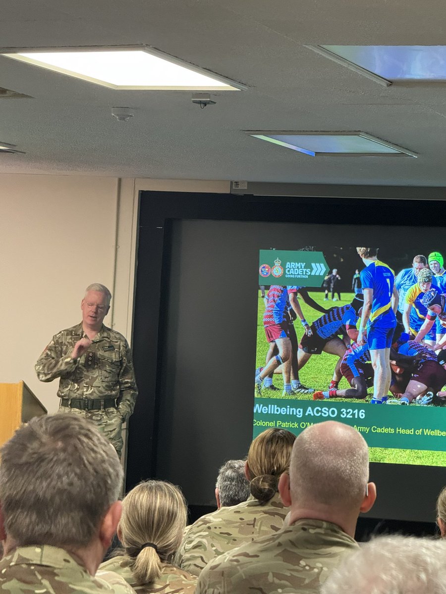 Army Cadets Healthy Minds (@cfhealthyminds) on Twitter photo Fantastic Day2 of the ACF Conference. Some great speakers learning about the role of the Nat and Reg RSMs, D&I and Wellbeing amazing. @ArmyCadetsUKd <a href="/ArmyCadetsHoW/">Army Cadets Head of Wellbeing</a> <a href="/WendaHMLead/">💛Healthy Minds National Lead 💛</a> <a href="/ArmyCadets_NTO/">National Training Officer Army Cadets UK</a> <a href="/ArmyCadetsHQ/">HQ Cadets Branch, Regional Command</a>
<a href="/AC_INCLUSION/">Army Cadets - Lead D&I Advisor</a> Fantastic Day2 of the ACF Conference. Some great speakers learning about the role of the Nat and Reg RSMs, D&I and Wellbeing amazing. @ArmyCadetsUKd <a href="/ArmyCadetsHoW/">Army Cadets Head of Wellbeing</a> <a href="/WendaHMLead/">💛Healthy Minds National Lead 💛</a> <a href="/ArmyCadets_NTO/">National Training Officer Army Cadets UK</a> <a href="/ArmyCadetsHQ/">HQ Cadets Branch, Regional Command</a>
<a href="/AC_INCLUSION/">Army Cadets - Lead D&I Advisor</a>