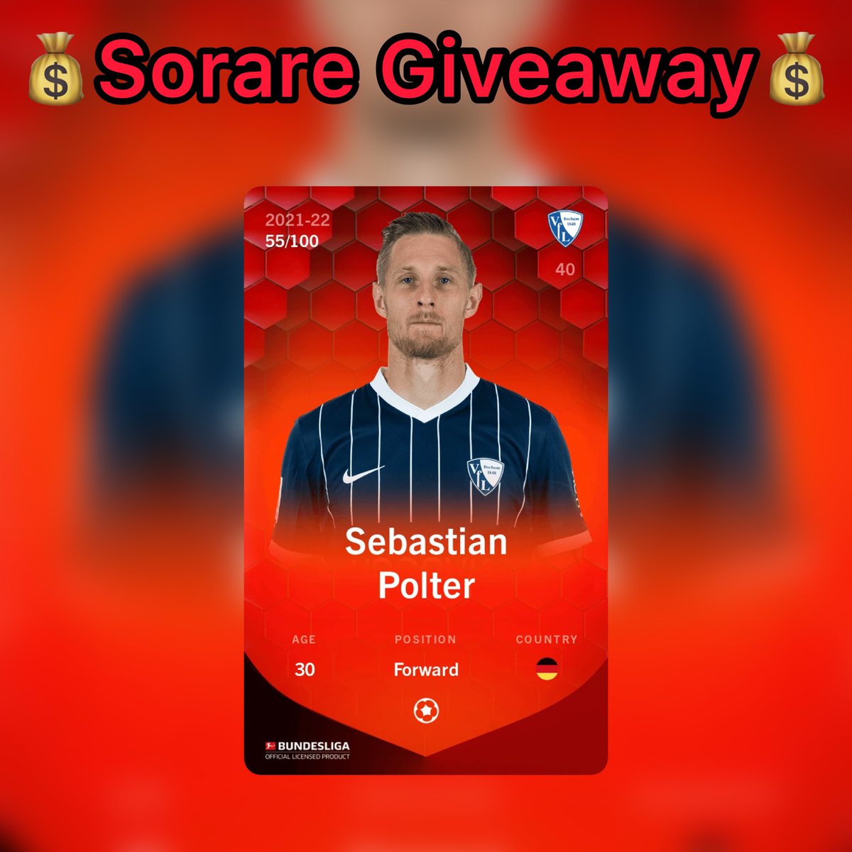 💰<a href="/Sorare/">Sorare</a> Giveaway 💰

Win rare Polter 🤩

Just follow , like and RT the tweet below ⬇️ 

Get up to 250$ start bonus at freecash and earn extra money for #Sorare , like me 📈🚀 

freecash.com/r/7d7dfad168