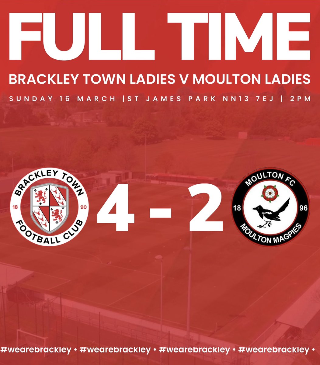 BrackleyLadies's tweet photo. Brackley town ladies make it 7 wins from 7 in the league. https://t.co/6qtUfO3aEC