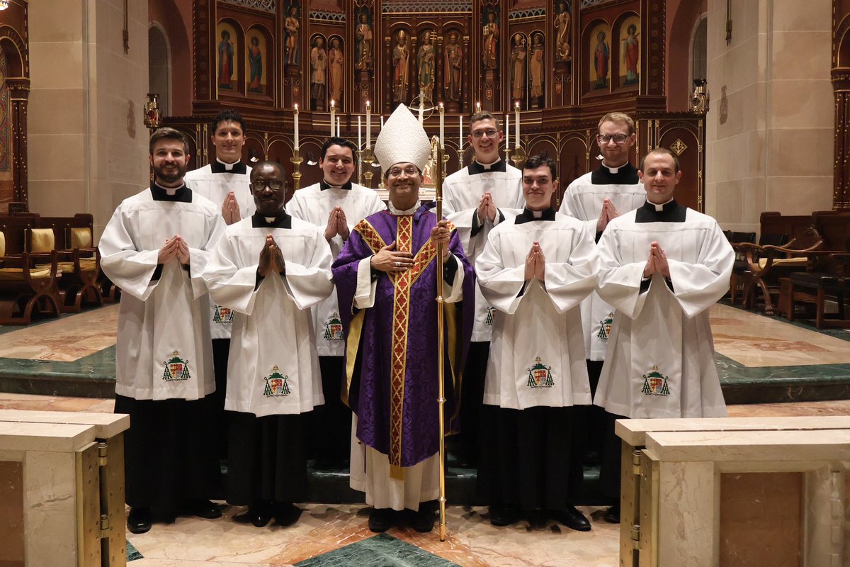 davidkidd2016's tweet photo. Congratulations to @DioceseToledo Seminarian Declan Reimer on being instituted as a lector at Mount St. Mary’s Seminary on Saturday evening during Parents’ Weekend!! https://t.co/MLIj0TvkeP