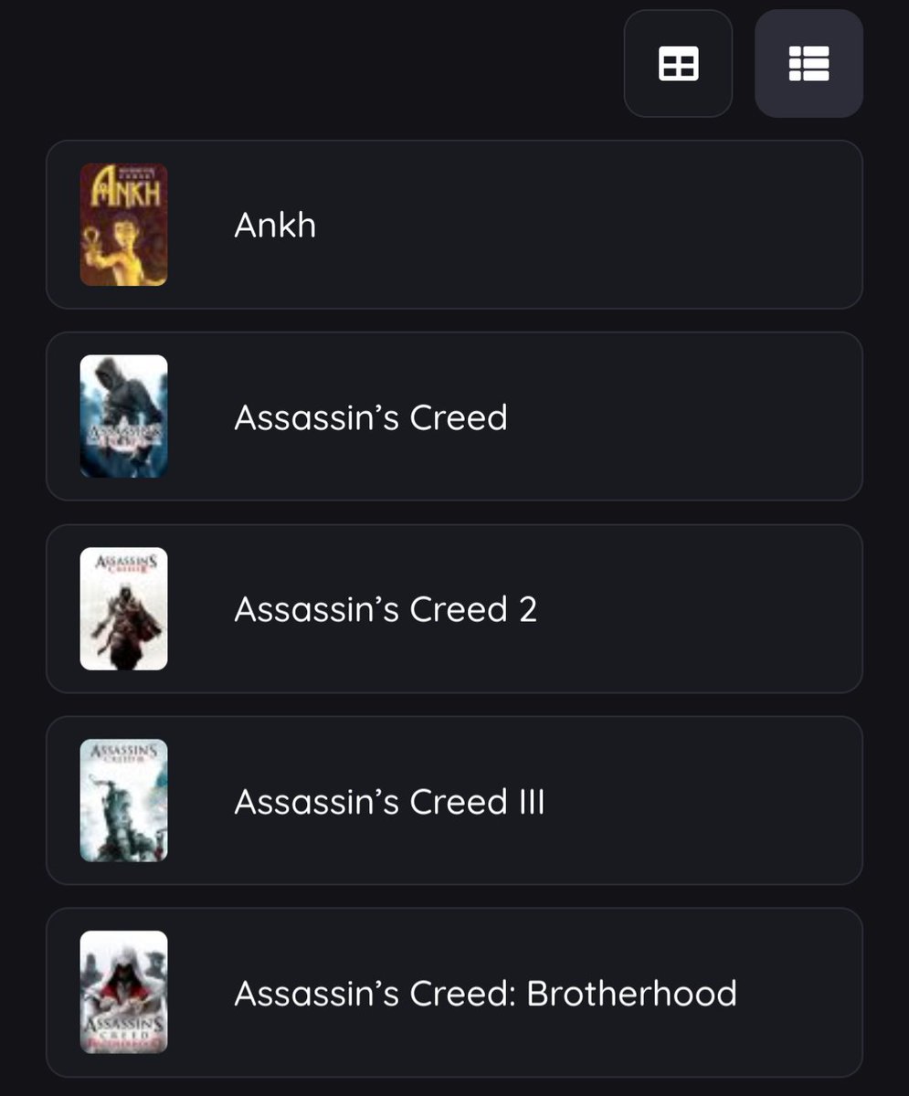 Auf mehrfachen Wunsch könnt ihr bei uns ab sofort die Ansicht umschalten.

Nun könnt ihr selber entscheiden, ob ihr lieber große Keyarts oder die Namen in Listenform angezeigt bekommt✨