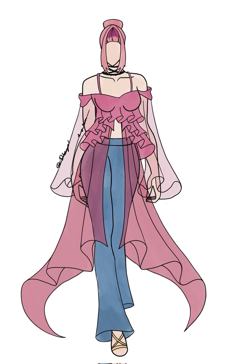 image__bearer's tweet photo. #procreate #illustration #fashiondesign #pink #spring #casualwear #casualoutfit https://t.co/TO0V0cLAIK