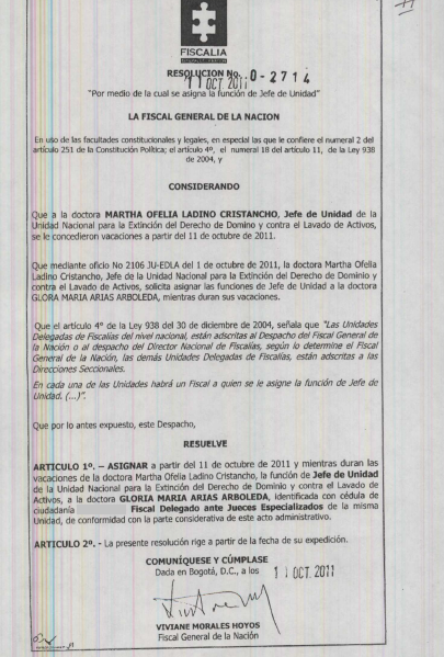 JuanPoe's tweet image. Desde 2018 Gloria Arboleda ex Jefa de la Fiscalía contra el Lavado tiene poder sobre todos los bienes de Papá Pitufo. Cuando Duque la ternó a la Comisión de Disciplina Judicial ¿Qué pensaba hacer con los jueces y fiscales que investigaran a Papá Pitufo? ¿Qué dicen Uribe y el CD?