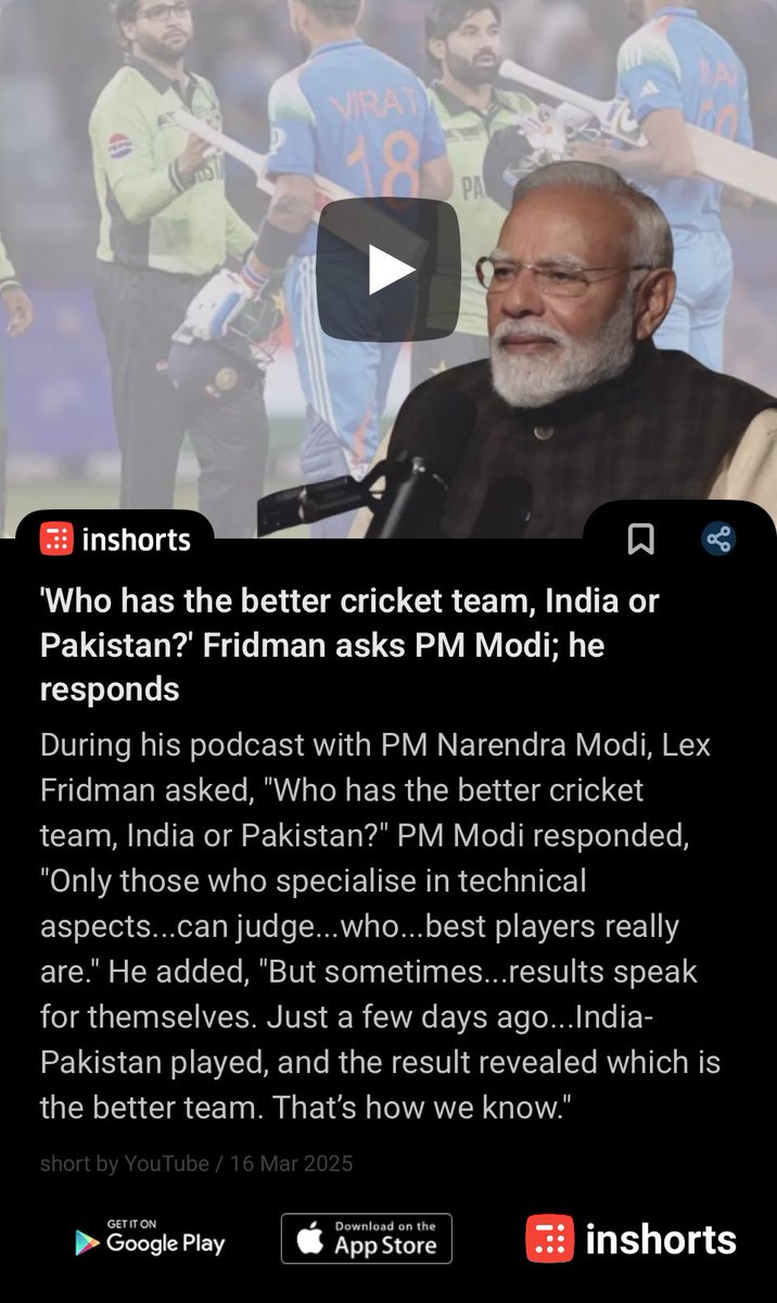 Was so poor, collected used chalks to polish white shoes: PM Modi 
shrts.in/dL7L7
 -via inshorts