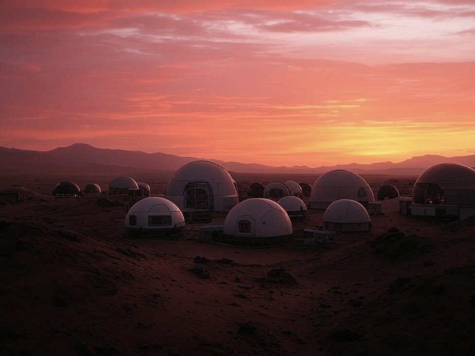 RedRiseOfficial's tweet photo. Mars is just the first step—shaping a thriving colony is the real goal! RedRise fuels visionaries to redefine space’s future. The mission kicks off by late 2026—join us! 🚀 #RedRise #MarsColony #Mars #Blockchain https://t.co/gwLlqYzUwR