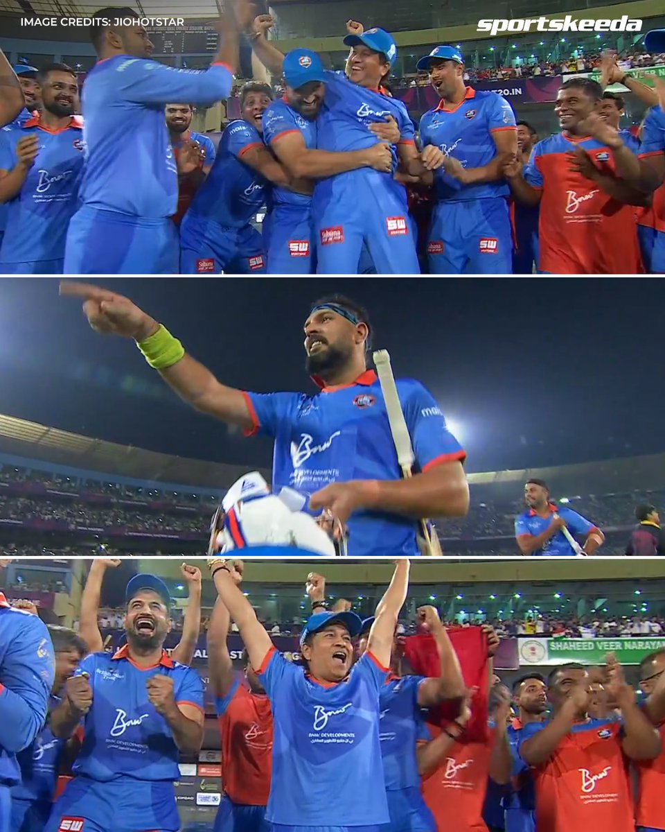 India Masters defeated West Indies Masters by 6 wickets in the final to win the Inaugural IMLT20. 🏆 🇮🇳

#Cricket #IMLT20 #India #SachinTendulkar