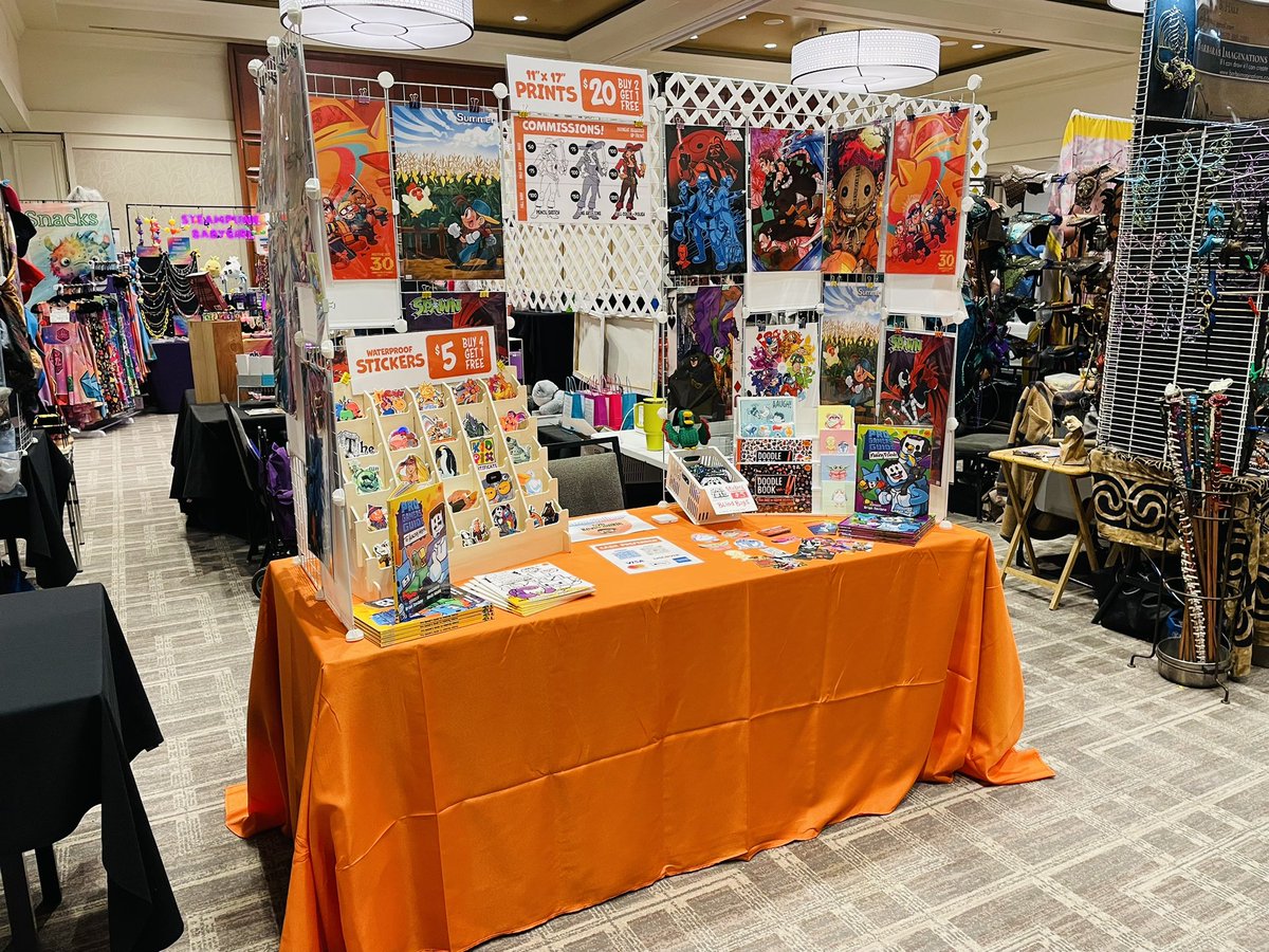 MrHinkleDraws's tweet photo. Today is the LAST DAY of ALL-CON in Dallas, TX! Don’t miss our exclusive show deals! 👀 Come say hello 👋🏼 

#MrHinkleDraws #ALLCON #Dallas #ArtistAlley #Art #Artist #SuperMario https://t.co/lZRvAZkdEa
