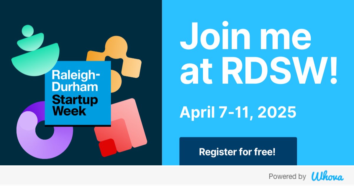 LMGDigitalCons's tweet image. Hi! I&apos;m attending Raleigh-Durham Startup Week. Let&apos;s start connecting with each other now. whova.com/whova-event-ap… #RDSW2025 #YallTech,@RDStartupWeek