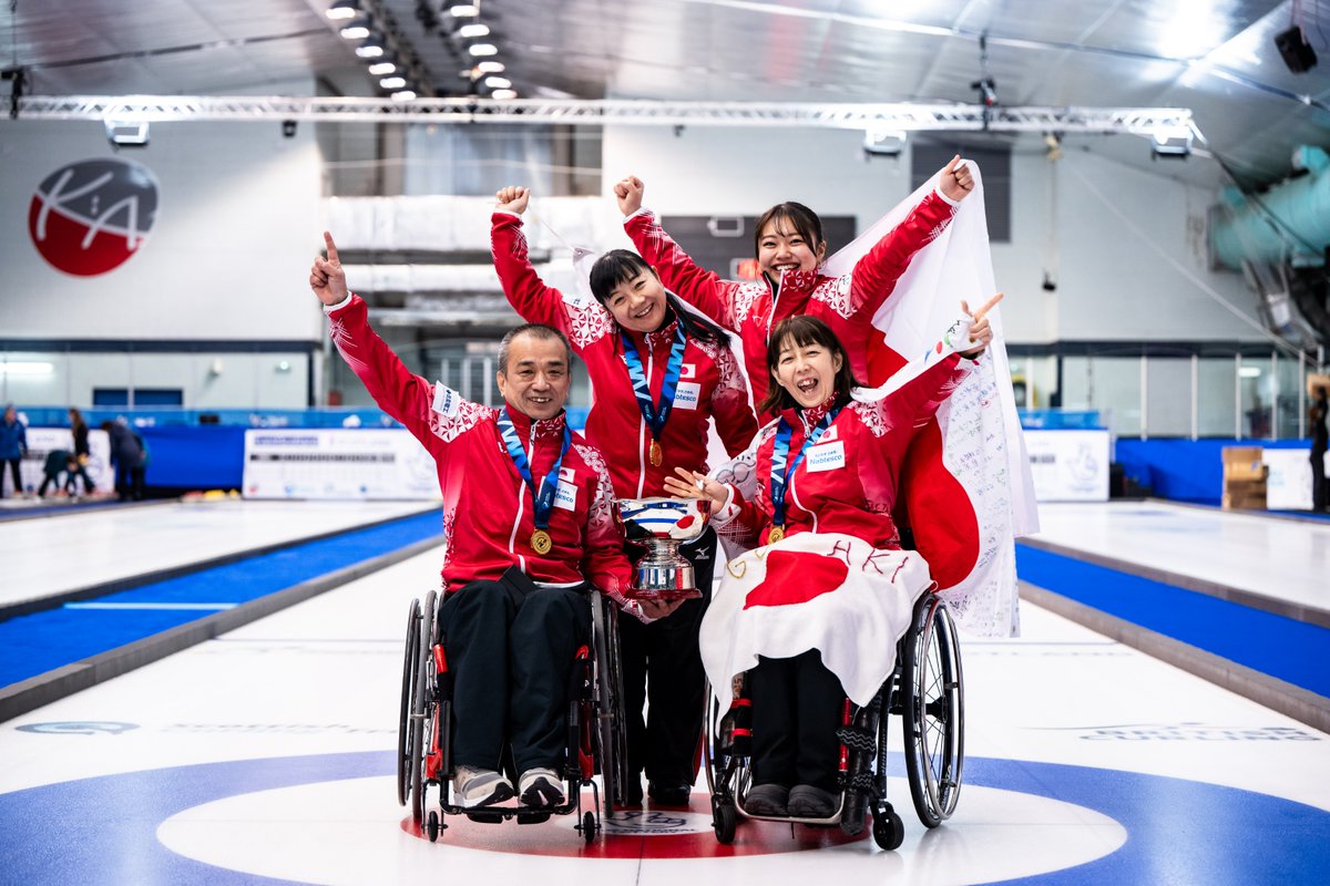 NEWS | Japan 🇯🇵 crowned World Wheelchair Mixed Doubles Curling champions 🏆

Read about the final: wcf.co/4ixMdwz

#WWhMDCC #WheelchairCurling