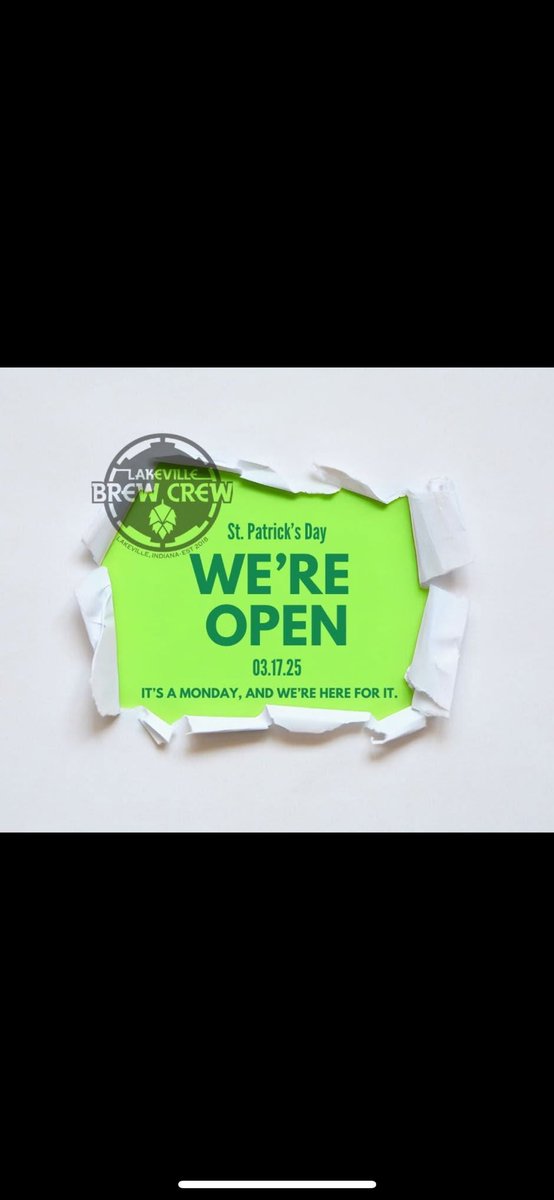 You’re in luck 🍀 
Not only are we open tomorrow-SLUSHIES ARE BACK!

stop in tomorrow to celebrate St. Patty’s Day!
.
.
.
.
.
.
#brewery #southbend #indiana #LBC #beer