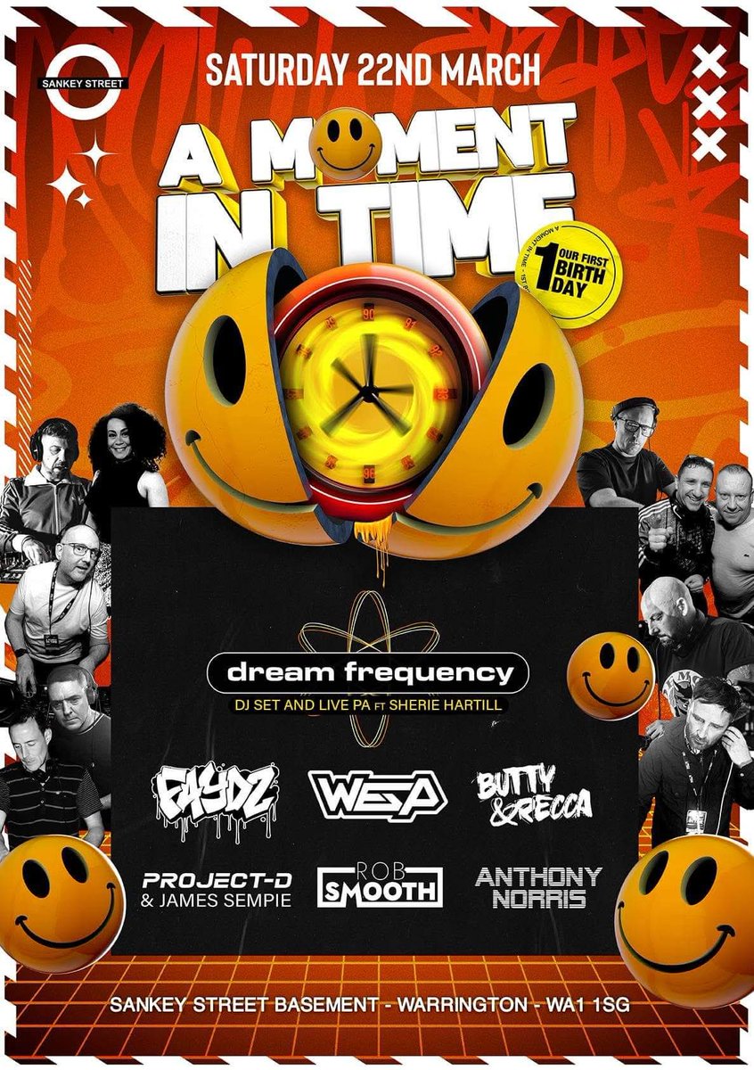 Saturday! We're at A Moment In Time in Warrington 🥳

Plenty of tickets sold for this one, it's gonna be a good un promise. You can grab yours by clidecky clickin here:

skiddle.com/whats-on/Warri…