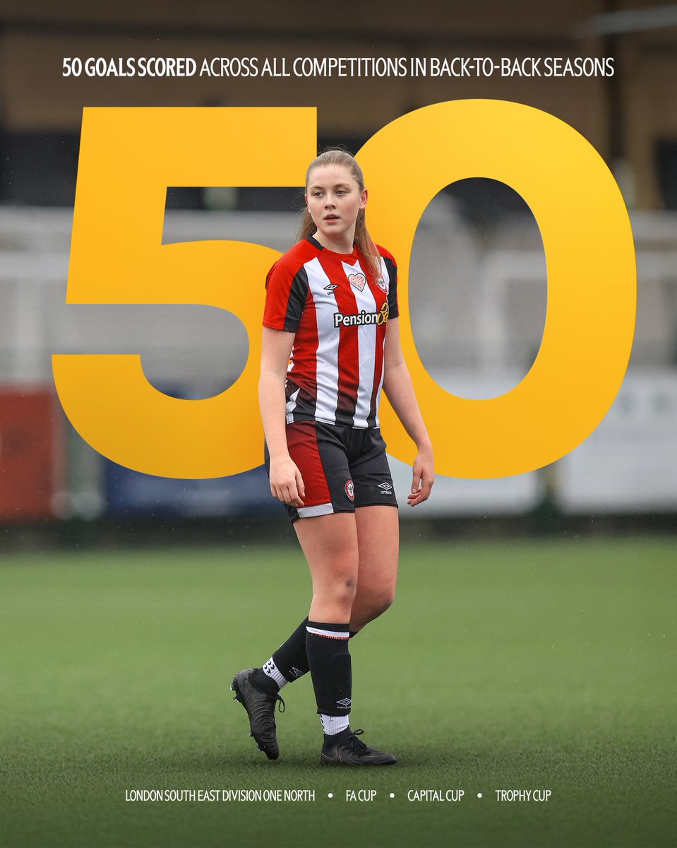 Back-to-back 50-goal seasons for our number nine 😍

#BrentfordFCW | #BrentfordFC