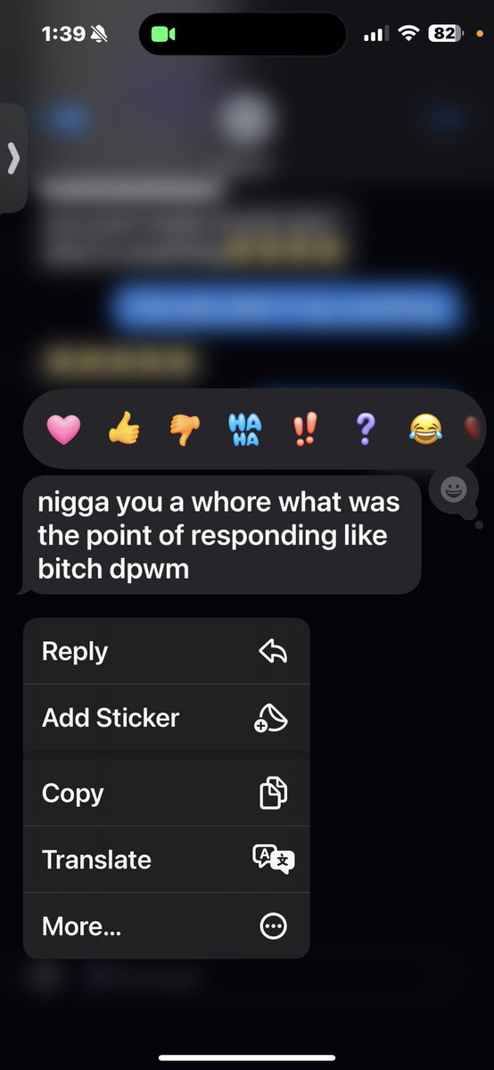 Mind you all I did was reply to a note “😧”