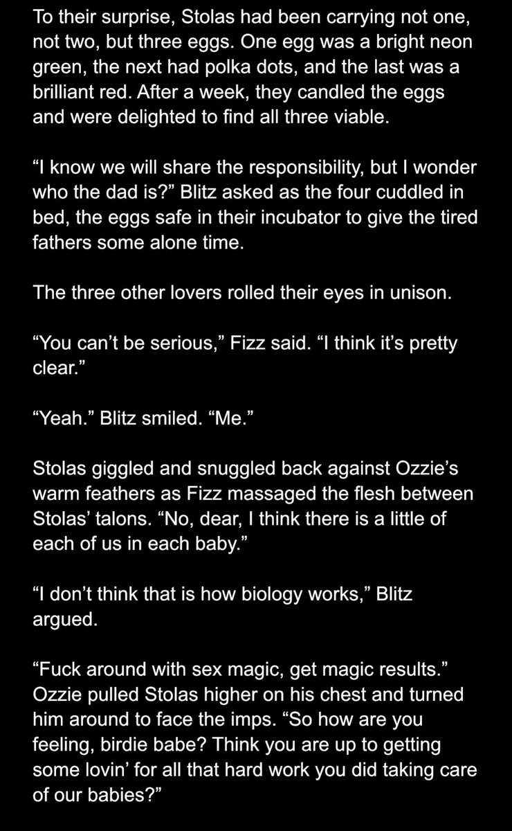 Humblebumbee's tweet photo. Day 54 of smutty hellaverse 💭:

That wraps up this mini series for @StolpregWeek week. This was super fun and there are quite a few I want to expand on 👀 

Regardless, you can find the whole series when I upload the next of these batches up on AO3. https://t.co/daXLCd0fhp