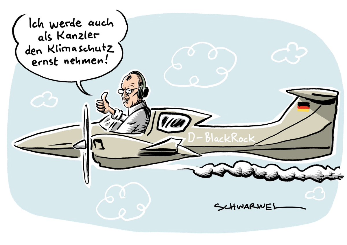 • „Voraussichtlicher Kanzler Merz will Klimaschutz ernst nehmen“
• „Vielflieger: Merz nutzt Flugbereitschaft so oft wie kein anderer Fraktionschef“
#merz #CDU #klimaschutz #schwarwel