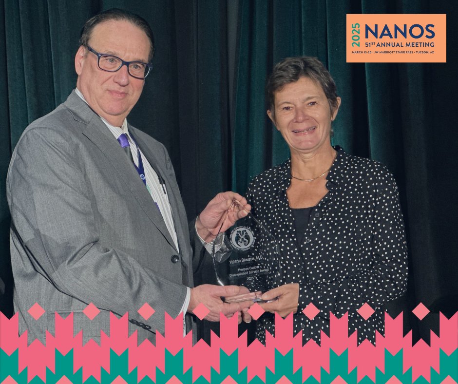 Today at NANOS 2025, NANOS Board Member, Larry Frohman, MD presented the prestigious Thomas Carlow Distinguished Service Award to the incomparable (and legendary) Valerie Biousse, MD to a standing ovation. 

#nanos #nanos2025 #nanosconnect #nanosannualmeeting