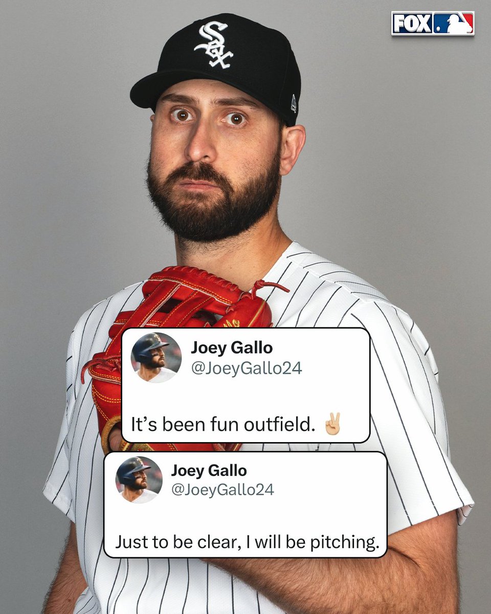 MLBONFOX's tweet photo. Joey Gallo, pitcher? 👀 https://t.co/Brnzr1Oj1n