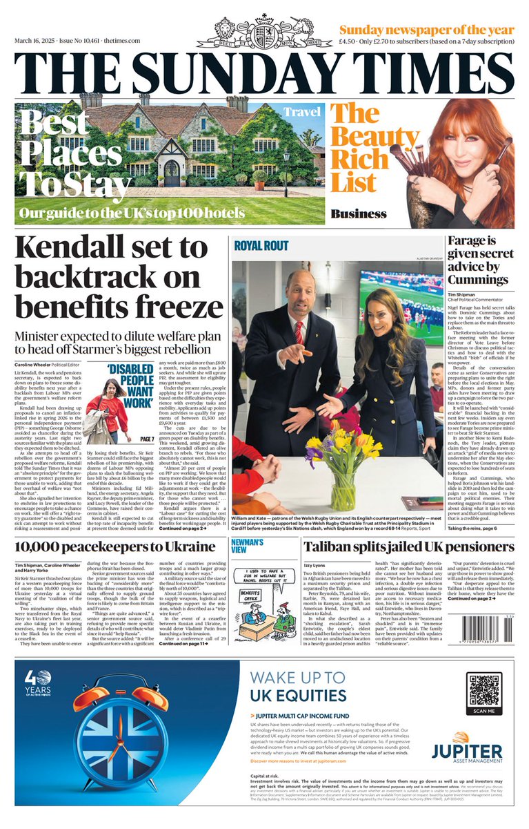 campaign_and's tweet photo. Our next public event is a Festival of Debate online event: Framed: The Demonisation of Disabilty Thursday 8 May 6.00-7.30pm. Clearly Keir Starmer has been shaken by the opposition to the £6 billion cut in benefits he planned. Front pages of Observer and Sunday Times today. https://t.co/SXzu2tK7SJ