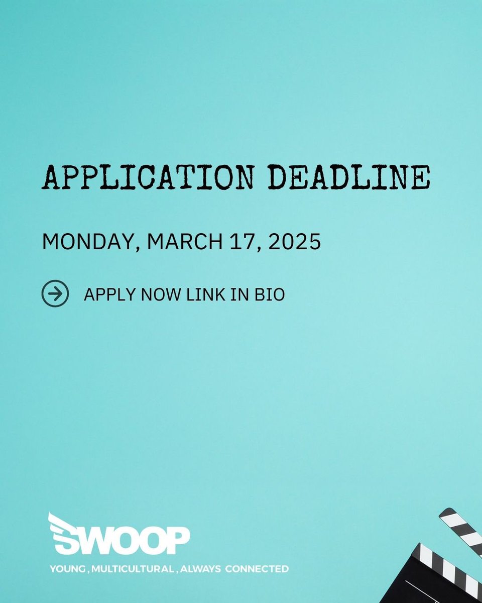 SWOOPagency's tweet photo. UNT’s student-run ad agency is casting for Fall 2025—and we want YOU!

Applications are now open!! → https://t.co/gs5rgw2kc2
Your last chance to submit is Monday, March 17th, So act fast 👍 Start your Star-Studded Journey today! ⭐ https://t.co/mU2QNXO3PF