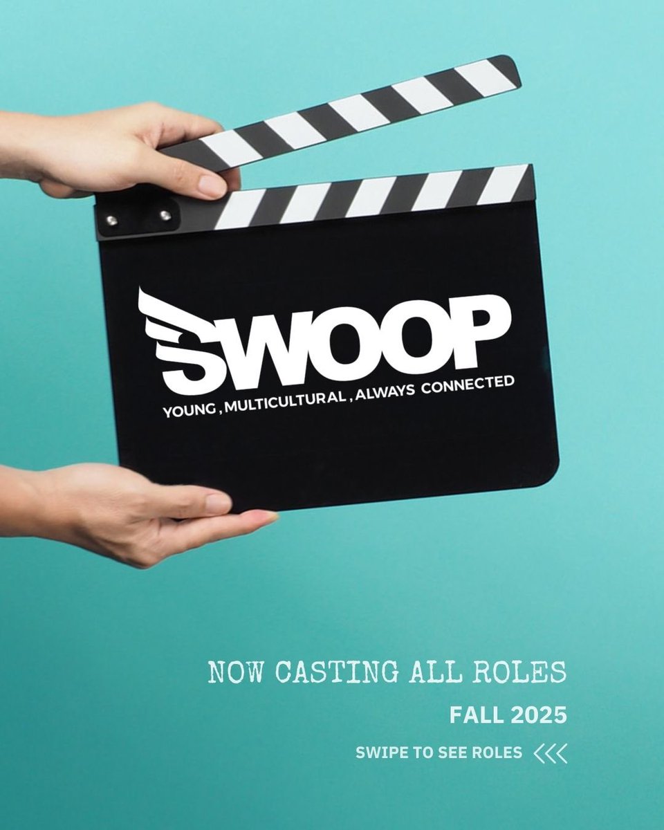 SWOOPagency's tweet photo. UNT’s student-run ad agency is casting for Fall 2025—and we want YOU!

Applications are now open!! → https://t.co/gs5rgw2kc2
Your last chance to submit is Monday, March 17th, So act fast 👍 Start your Star-Studded Journey today! ⭐ https://t.co/mU2QNXO3PF