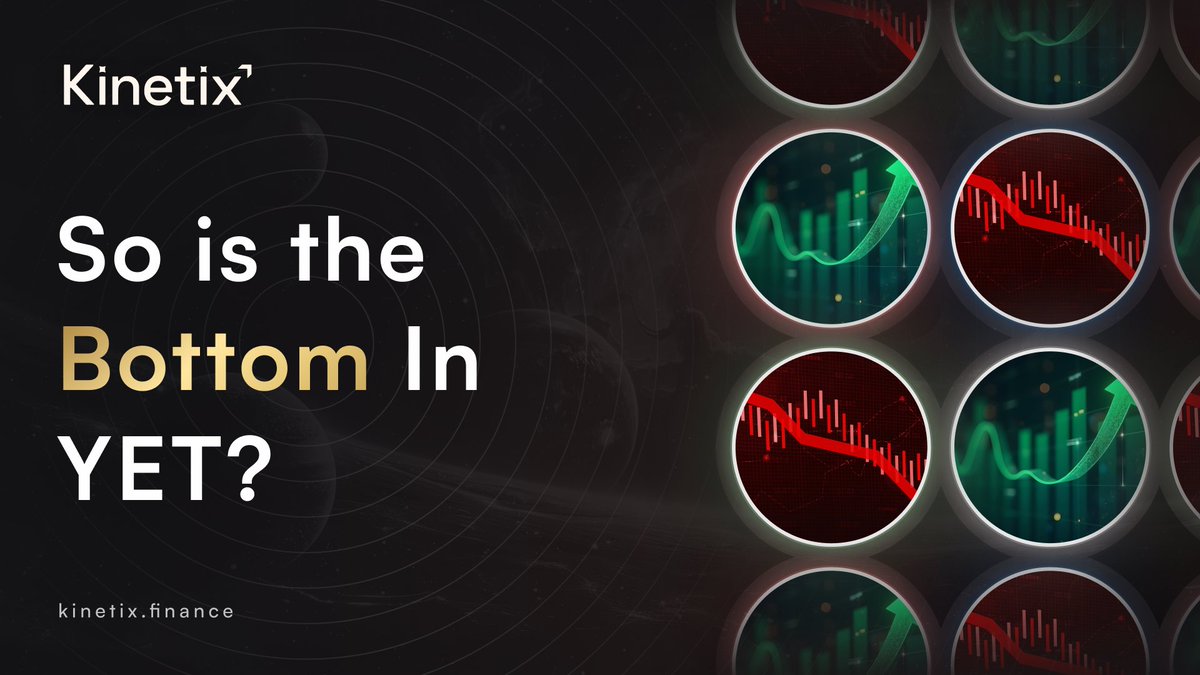 Wen Bottom? 😒

Down, down, down price goes.📉

Where it stops, no one knows. 🤷

But on Kinetix, EVERYONE can:

🟠 Protect a portfolio by hedging
🟠 Target profits using shorts and longs
🟠 Amplify exposure with leverage

Kinetix Perps V2 right here:
🌐 kinetix.finance/perpv2/trade